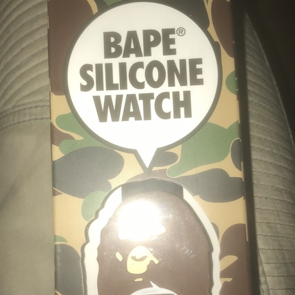 bape silicone watch